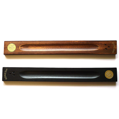 BAMBOO INCENSE HOLDER - FLAT BLACK/BROWN