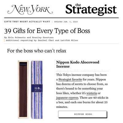 NIPPON KODO INCENSE on NYMAG.COM