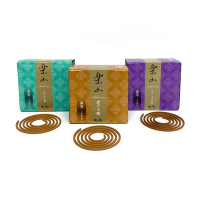 New! RAKUZAN Coil incense