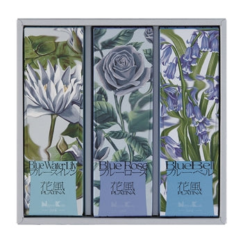 KA-FUH Platina GIFT SET - Blue Water Lily, Blue Rose, Blue Bell