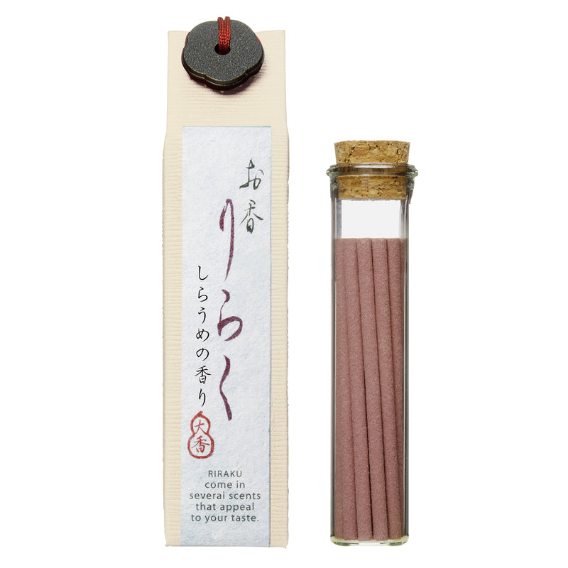 RIRAKU - White plum 15 sticks