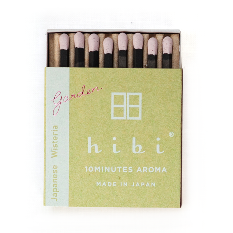 HIBI 8 Incense Matches - Japanese Wisteria