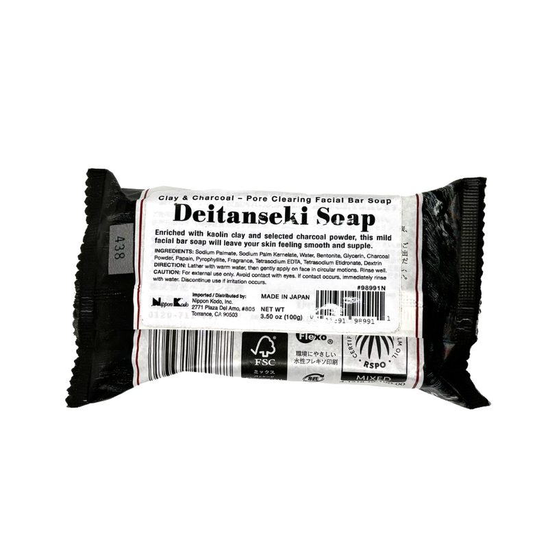 DEITANSEKI SOAP 100g (Clay & Charcoal Facial Cleansing Bar)