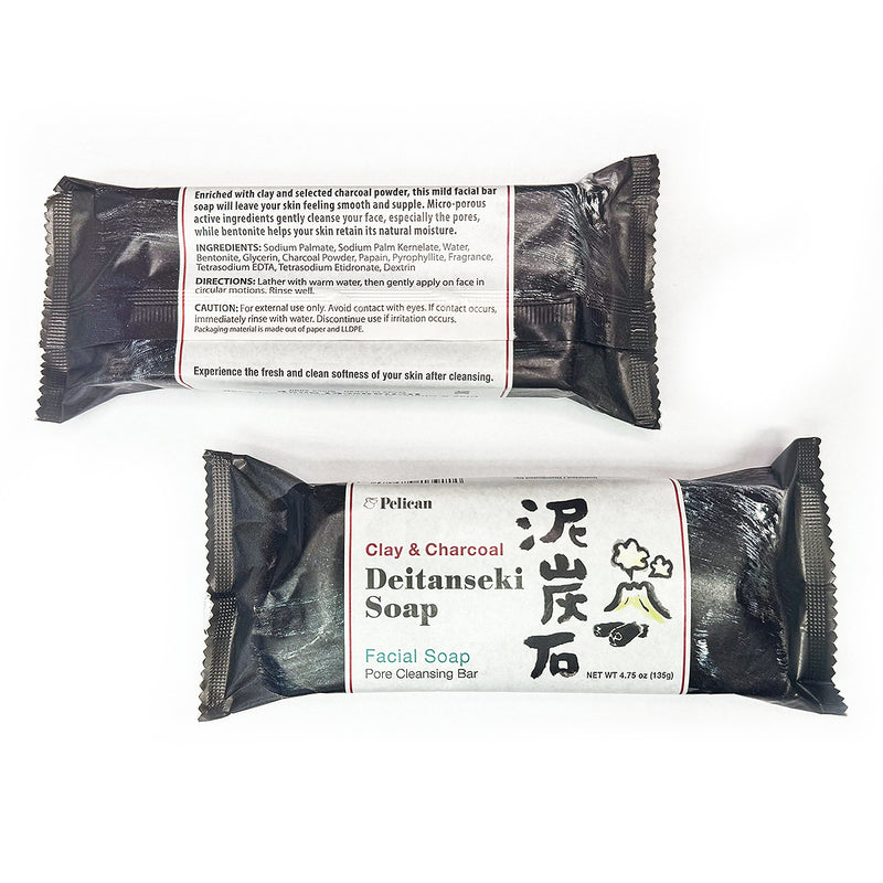 DEITANSEKI SOAP 135g (Clay & Charcoal Facial Cleansing Bar)